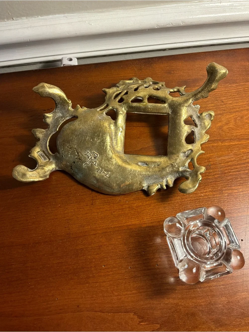 Vintage Brass & Glass Inkwell Well by Virginia Metalcrafters (Discontinued)